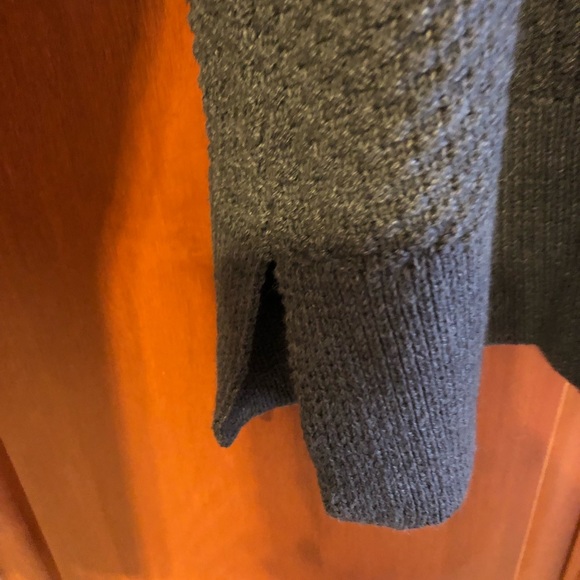 Kaari Blue Charcoal Gray Ribbon Tie Sweater Size 0X NWT - Picture 3 of 8